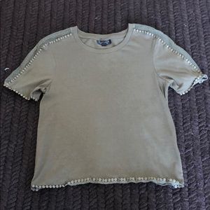 Top shop army green tshirt